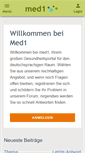 Mobile Screenshot of med1.de